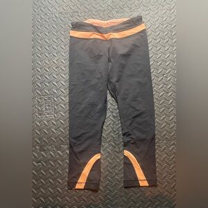 Lululemon Athletica Black and Orange Leggings